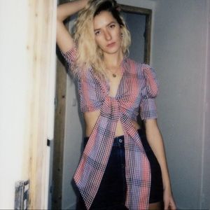 Maison Cleo Anita Wrap Crop Top